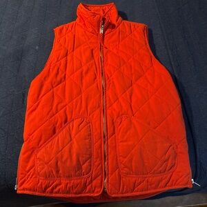 Men's Orange Quilted Vest